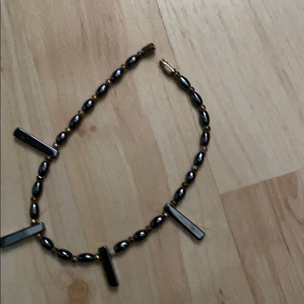 Tumbled Hematite Ankle bracelet